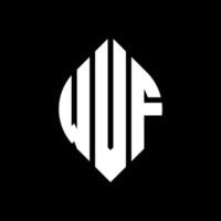 wvf cirkel bokstavslogotyp design med cirkel och ellipsform. wvf ellipsbokstäver med typografisk stil. de tre initialerna bildar en cirkellogotyp. wvf cirkel emblem abstrakt monogram brev märke vektor. vektor