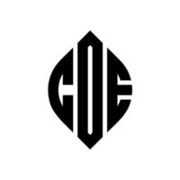 coe cirkel bokstavslogotyp design med cirkel och ellipsform. coe ellips bokstäver med typografisk stil. de tre initialerna bildar en cirkellogotyp. coe cirkel emblem abstrakt monogram brev märke vektor. vektor