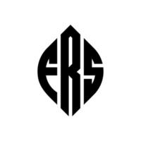 frs-Kreisbuchstaben-Logo-Design mit Kreis- und Ellipsenform. frs Ellipsenbuchstaben mit typografischem Stil. Die drei Initialen bilden ein Kreislogo. frs Kreisemblem abstrakter Monogramm-Buchstabenmarkierungsvektor. vektor