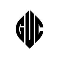 gvc-Kreisbuchstaben-Logo-Design mit Kreis- und Ellipsenform. Gvc-Ellipsenbuchstaben mit typografischem Stil. Die drei Initialen bilden ein Kreislogo. gvc-Kreis-Emblem abstrakter Monogramm-Buchstaben-Markierungsvektor. vektor