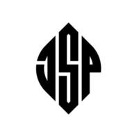 jsp cirkelbokstavslogotypdesign med cirkel- och ellipsform. jsp ellipsbokstäver med typografisk stil. de tre initialerna bildar en cirkellogotyp. jsp cirkel emblem abstrakt monogram bokstav märke vektor. vektor