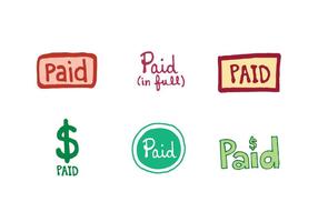 Free Paid Icon Vector Serie