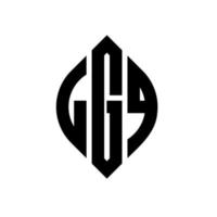 lgq cirkel bokstavslogotyp design med cirkel och ellipsform. lgq ellipsbokstäver med typografisk stil. de tre initialerna bildar en cirkellogotyp. lgq cirkel emblem abstrakt monogram brev märke vektor. vektor