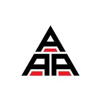 aaa Dreiecksbuchstaben-Logo-Design mit Dreiecksform. aaa-Dreieck-Logo-Design-Monogramm. AAA-Dreieck-Vektor-Logo-Vorlage mit roter Farbe. aaa dreieckiges Logo einfaches, elegantes und luxuriöses Logo. vektor