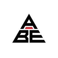 abe triangel bokstavslogotypdesign med triangelform. abe triangel logotyp design monogram. abe triangel vektor logotyp mall med röd färg. abe triangulär logotyp enkel, elegant och lyxig logotyp.