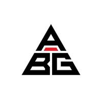 abg Dreiecksbuchstaben-Logo-Design mit Dreiecksform. abg-Dreieck-Logo-Design-Monogramm. abg-Dreieck-Vektor-Logo-Vorlage mit roter Farbe. abg dreieckiges logo einfaches, elegantes und luxuriöses logo. vektor