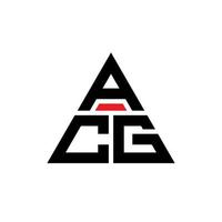 acg-Dreieck-Buchstaben-Logo-Design mit Dreiecksform. ACG-Dreieck-Logo-Design-Monogramm. acg-Dreieck-Vektor-Logo-Vorlage mit roter Farbe. acg dreieckiges Logo einfaches, elegantes und luxuriöses Logo. vektor