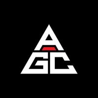 AGC-Dreieck-Buchstaben-Logo-Design mit Dreiecksform. AGC-Dreieck-Logo-Design-Monogramm. AGC-Dreieck-Vektor-Logo-Vorlage mit roter Farbe. agc dreieckiges logo einfaches, elegantes und luxuriöses logo. vektor