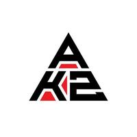 akz-Dreieck-Buchstaben-Logo-Design mit Dreiecksform. akz-Dreieck-Logo-Design-Monogramm. akz-Dreieck-Vektor-Logo-Vorlage mit roter Farbe. akz dreieckiges Logo einfaches, elegantes und luxuriöses Logo. vektor