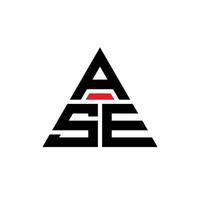 Ase-Dreieck-Buchstaben-Logo-Design mit Dreiecksform. Ase-Dreieck-Logo-Design-Monogramm. Ase-Dreieck-Vektor-Logo-Vorlage mit roter Farbe. as dreieckiges Logo einfaches, elegantes und luxuriöses Logo. vektor