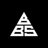bbs triangel bokstavslogotypdesign med triangelform. bbs triangel logotyp design monogram. bbs triangel vektor logotyp mall med röd färg. bbs trekantiga logotyp enkel, elegant och lyxig logotyp.