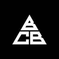 BCB-Dreieck-Buchstaben-Logo-Design mit Dreiecksform. BCB-Dreieck-Logo-Design-Monogramm. BCB-Dreieck-Vektor-Logo-Vorlage mit roter Farbe. dreieckiges bcb-logo einfaches, elegantes und luxuriöses logo. vektor