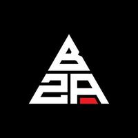 bza Dreiecksbuchstaben-Logo-Design mit Dreiecksform. bza-Dreieck-Logo-Design-Monogramm. Bza-Dreieck-Vektor-Logo-Vorlage mit roter Farbe. bza dreieckiges Logo einfaches, elegantes und luxuriöses Logo. vektor