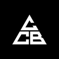 ccb-Dreieck-Buchstaben-Logo-Design mit Dreiecksform. CCB-Dreieck-Logo-Design-Monogramm. CCB-Dreieck-Vektor-Logo-Vorlage mit roter Farbe. dreieckiges ccb-logo einfaches, elegantes und luxuriöses logo. vektor