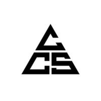 ccs-Dreieck-Buchstaben-Logo-Design mit Dreiecksform. CCS-Dreieck-Logo-Design-Monogramm. CCS-Dreieck-Vektor-Logo-Vorlage mit roter Farbe. ccs dreieckiges Logo einfaches, elegantes und luxuriöses Logo. vektor
