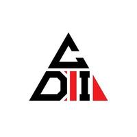 CDI-Dreieck-Buchstaben-Logo-Design mit Dreiecksform. CDI-Dreieck-Logo-Design-Monogramm. CDI-Dreieck-Vektor-Logo-Vorlage mit roter Farbe. cdi dreieckiges logo einfaches, elegantes und luxuriöses logo. vektor