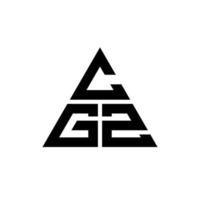 cgz-Dreieck-Buchstaben-Logo-Design mit Dreiecksform. cgz-Dreieck-Logo-Design-Monogramm. cgz-Dreieck-Vektor-Logo-Vorlage mit roter Farbe. cgz dreieckiges Logo einfaches, elegantes und luxuriöses Logo. vektor