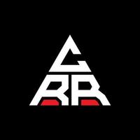 crr-Dreieck-Buchstaben-Logo-Design mit Dreiecksform. Crr-Dreieck-Logo-Design-Monogramm. crr-Dreieck-Vektor-Logo-Vorlage mit roter Farbe. crr dreieckiges Logo einfaches, elegantes und luxuriöses Logo. vektor