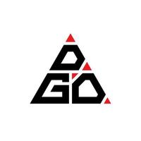 dgo-Dreieck-Buchstaben-Logo-Design mit Dreiecksform. Dgo-Dreieck-Logo-Design-Monogramm. dgo-Dreieck-Vektor-Logo-Vorlage mit roter Farbe. dgo dreieckiges Logo einfaches, elegantes und luxuriöses Logo. vektor