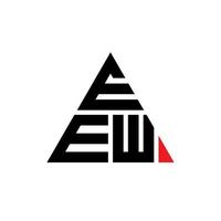 Eew-Dreieck-Buchstaben-Logo-Design mit Dreiecksform. Eew-Dreieck-Logo-Design-Monogramm. Eew-Dreieck-Vektor-Logo-Vorlage mit roter Farbe. eew dreieckiges Logo einfaches, elegantes und luxuriöses Logo. vektor