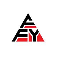 ffy triangel bokstavslogotypdesign med triangelform. ffy triangel logotyp design monogram. ffy triangel vektor logotyp mall med röd färg. ffy triangulär logotyp enkel, elegant och lyxig logotyp.