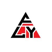 Fly Triangle Letter Logo Design mit Dreiecksform. Fliegendreieck-Logo-Design-Monogramm. Fly Dreieck Vektor-Logo-Vorlage mit roter Farbe. Fliegen Sie dreieckiges Logo einfaches, elegantes und luxuriöses Logo. vektor