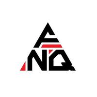 fnq-Dreieck-Buchstaben-Logo-Design mit Dreiecksform. fnq-Dreieck-Logo-Design-Monogramm. fnq-Dreieck-Vektor-Logo-Vorlage mit roter Farbe. fnq dreieckiges Logo einfaches, elegantes und luxuriöses Logo. vektor