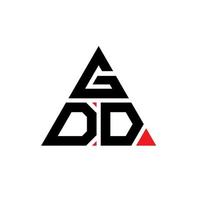 Gdd-Dreieck-Buchstaben-Logo-Design mit Dreiecksform. Gdd-Dreieck-Logo-Design-Monogramm. Gdd-Dreieck-Vektor-Logo-Vorlage mit roter Farbe. gdd dreieckiges logo einfaches, elegantes und luxuriöses logo. vektor