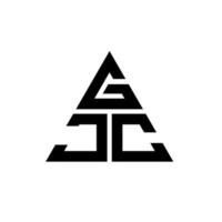 gjc Dreiecksbuchstaben-Logo-Design mit Dreiecksform. GJC-Dreieck-Logo-Design-Monogramm. GJC-Dreieck-Vektor-Logo-Vorlage mit roter Farbe. gjc dreieckiges logo einfaches, elegantes und luxuriöses logo. vektor
