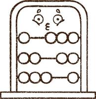 Abakus Kohlezeichnung vektor