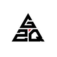 gzq triangel bokstavslogotypdesign med triangelform. gzq triangel logotyp design monogram. gzq triangel vektor logotyp mall med röd färg. gzq triangulär logotyp enkel, elegant och lyxig logotyp.