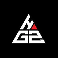 hgz Dreiecksbuchstaben-Logo-Design mit Dreiecksform. Hgz-Dreieck-Logo-Design-Monogramm. hgz-Dreieck-Vektor-Logo-Vorlage mit roter Farbe. hgz dreieckiges Logo einfaches, elegantes und luxuriöses Logo. vektor