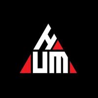 Brumm-Dreieck-Buchstaben-Logo-Design mit Dreiecksform. Brumm-Dreieck-Logo-Design-Monogramm. Brumm-Dreieck-Vektor-Logo-Vorlage mit roter Farbe. summen dreieckiges logo einfaches, elegantes und luxuriöses logo. vektor