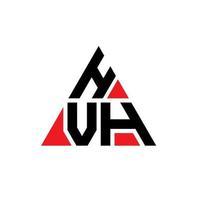 hvh-Dreieck-Buchstaben-Logo-Design mit Dreiecksform. hvh-Dreieck-Logo-Design-Monogramm. hvh-Dreieck-Vektor-Logo-Vorlage mit roter Farbe. hvh dreieckiges Logo einfaches, elegantes und luxuriöses Logo. vektor