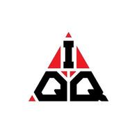 iqq-Dreieck-Buchstaben-Logo-Design mit Dreiecksform. iqq-Dreieck-Logo-Design-Monogramm. iqq-Dreieck-Vektor-Logo-Vorlage mit roter Farbe. iqq dreieckiges Logo einfaches, elegantes und luxuriöses Logo. vektor