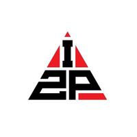 izp-Dreieck-Buchstaben-Logo-Design mit Dreiecksform. izp-Dreieck-Logo-Design-Monogramm. izp-Dreieck-Vektor-Logo-Vorlage mit roter Farbe. izp dreieckiges Logo einfaches, elegantes und luxuriöses Logo. vektor
