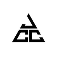 JCC-Dreieck-Buchstaben-Logo-Design mit Dreiecksform. JCC-Dreieck-Logo-Design-Monogramm. JCC-Dreieck-Vektor-Logo-Vorlage mit roter Farbe. jcc dreieckiges Logo einfaches, elegantes und luxuriöses Logo. vektor