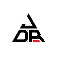 Jdr-Dreieck-Buchstaben-Logo-Design mit Dreiecksform. Jdr-Dreieck-Logo-Design-Monogramm. Jdr-Dreieck-Vektor-Logo-Vorlage mit roter Farbe. jdr dreieckiges logo einfaches, elegantes und luxuriöses logo. vektor
