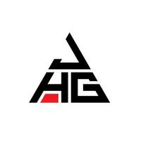 jhg Dreiecksbuchstaben-Logo-Design mit Dreiecksform. Jhg-Dreieck-Logo-Design-Monogramm. Jhg-Dreieck-Vektor-Logo-Vorlage mit roter Farbe. jhg dreieckiges Logo einfaches, elegantes und luxuriöses Logo. vektor