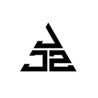 jjz Dreiecksbuchstaben-Logo-Design mit Dreiecksform. jjz Dreieck-Logo-Design-Monogramm. jjz-Dreieck-Vektor-Logo-Vorlage mit roter Farbe. jjz dreieckiges Logo einfaches, elegantes und luxuriöses Logo. vektor