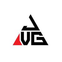 jvg-Dreieck-Buchstaben-Logo-Design mit Dreiecksform. JVG-Dreieck-Logo-Design-Monogramm. jvg-Dreieck-Vektor-Logo-Vorlage mit roter Farbe. jvg dreieckiges logo einfaches, elegantes und luxuriöses logo. vektor