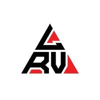 Lrv-Dreieck-Buchstaben-Logo-Design mit Dreiecksform. LRV-Dreieck-Logo-Design-Monogramm. lrv-Dreieck-Vektor-Logo-Vorlage mit roter Farbe. lrv dreieckiges logo einfaches, elegantes und luxuriöses logo. vektor