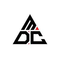 mdc-Dreieck-Buchstaben-Logo-Design mit Dreiecksform. MDC-Dreieck-Logo-Design-Monogramm. MDC-Dreieck-Vektor-Logo-Vorlage mit roter Farbe. mdc dreieckiges Logo einfaches, elegantes und luxuriöses Logo. vektor