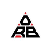 Kugel-Dreieck-Buchstaben-Logo-Design mit Dreiecksform. Kugel-Dreieck-Logo-Design-Monogramm. orb dreieck vektor logo vorlage mit roter farbe. Orb dreieckiges Logo einfaches, elegantes und luxuriöses Logo.