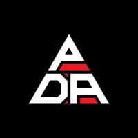 PDA-Dreieck-Buchstaben-Logo-Design mit Dreiecksform. PDA-Dreieck-Logo-Design-Monogramm. PDA-Dreieck-Vektor-Logo-Vorlage mit roter Farbe. pda dreieckiges logo einfaches, elegantes und luxuriöses logo. vektor