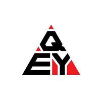 Qey-Dreieck-Buchstaben-Logo-Design mit Dreiecksform. qey Dreieck-Logo-Design-Monogramm. Qey-Dreieck-Vektor-Logo-Vorlage mit roter Farbe. qey dreieckiges Logo einfaches, elegantes und luxuriöses Logo. vektor