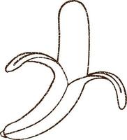 Bananen-Kohlezeichnung vektor