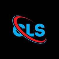 cls logotyp. cls bokstav. cls bokstavslogotyp design. initialer cls logotyp länkad med cirkel och versaler monogram logotyp. cls typografi för teknik, företag och fastighetsmärke. vektor