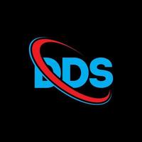 dds-Logo. dds-Brief. dds-Buchstaben-Logo-Design. Initialen dds-Logo verbunden mit Kreis und Monogramm-Logo in Großbuchstaben. dds-typografie für technologie-, geschäfts- und immobilienmarke. vektor