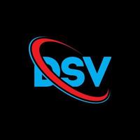 dsv logotyp. dsv brev. dsv brev logotyp design. initialer dsv logotyp länkad med cirkel och versaler monogram logotyp. dsv typografi för teknik, företag och fastighetsmärke. vektor